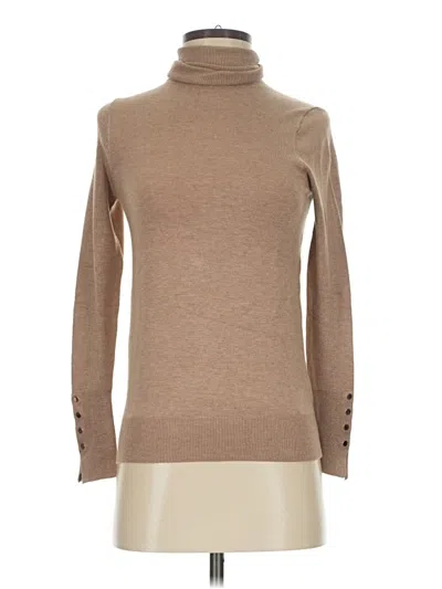 Pre-owned Zara Turtleneck Sweater In Tan