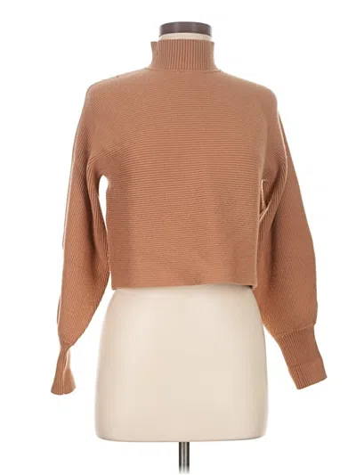 Pre-owned Zara Turtleneck Sweater In Tan