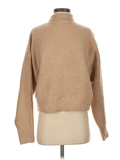 Pre-owned Zara Turtleneck Sweater In Tan