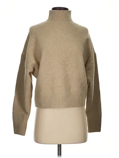 Pre-owned Zara Turtleneck Sweater In Tan