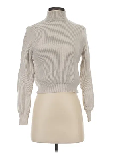 Pre-owned Zara Turtleneck Sweater In Tan