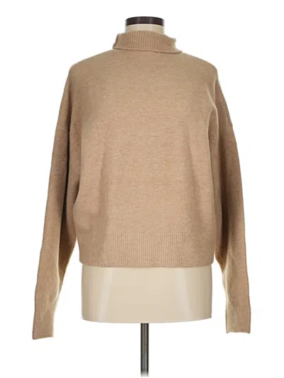Pre-owned Zara Turtleneck Sweater In Tan