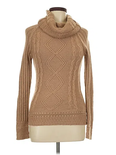 Pre-owned Zara Turtleneck Sweater In Tan