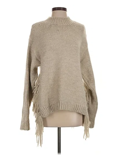 Pre-owned Zara Turtleneck Sweater In Tan