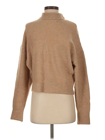 Pre-owned Zara Turtleneck Sweater In Tan
