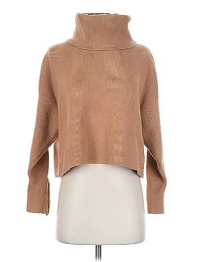 Pre-owned Zara Turtleneck Sweater In Tan