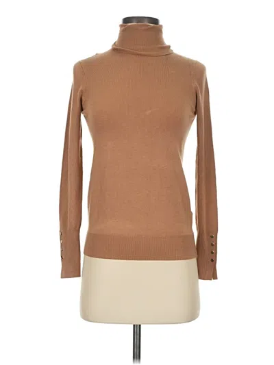 Zara Turtleneck Sweater In Brown