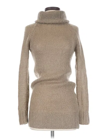 Pre-owned Zara Turtleneck Sweater In Tan