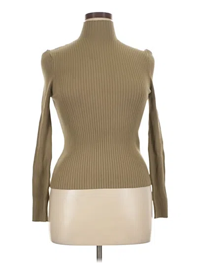 Pre-owned Zara Turtleneck Sweater In Tan