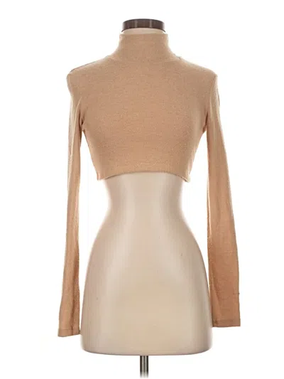 Pre-owned Zara Turtleneck Sweater In Tan