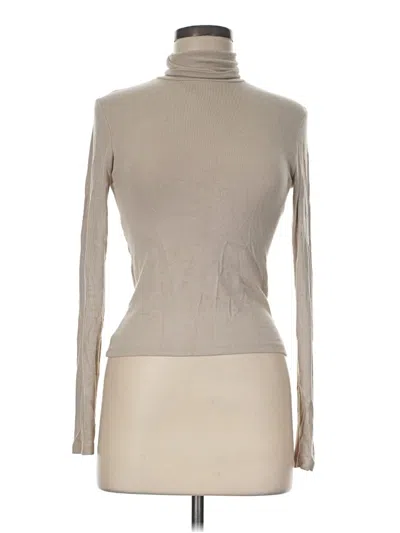 Pre-owned Zara Turtleneck Sweater In Tan