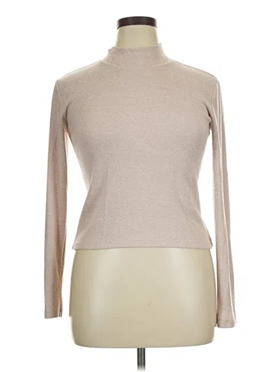 Pre-owned Zara Turtleneck Sweater In Tan
