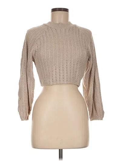Pre-owned Zara Turtleneck Sweater In Tan