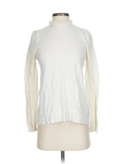 Pre-owned Zara Turtleneck Sweater In White