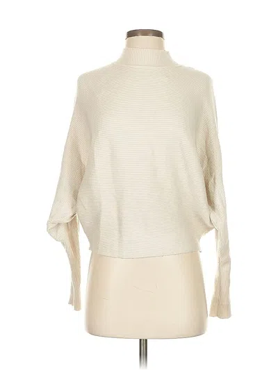 Pre-owned Zara Turtleneck Sweater In White