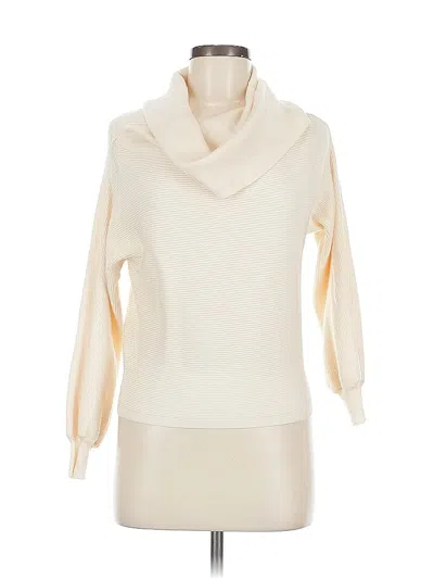 Pre-owned Zara Turtleneck Sweater In White