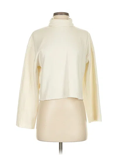 Pre-owned Zara Turtleneck Sweater In White