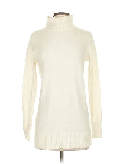 Pre-owned Zara Turtleneck Sweater In White