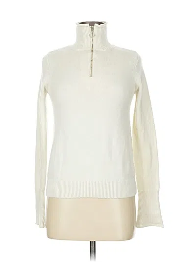 Pre-owned Zara Turtleneck Sweater In White
