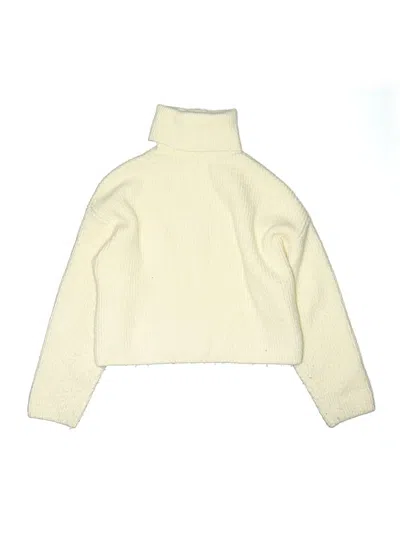 Pre-owned Zara Kids' Turtleneck Sweater In White