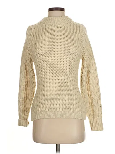 Pre-owned Zara Turtleneck Sweater In White