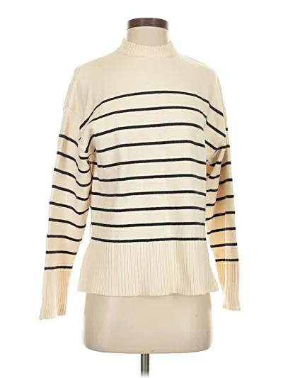 Pre-owned Zara Turtleneck Sweater In White