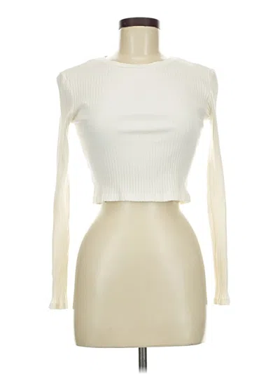 Pre-owned Zara Turtleneck Sweater In White