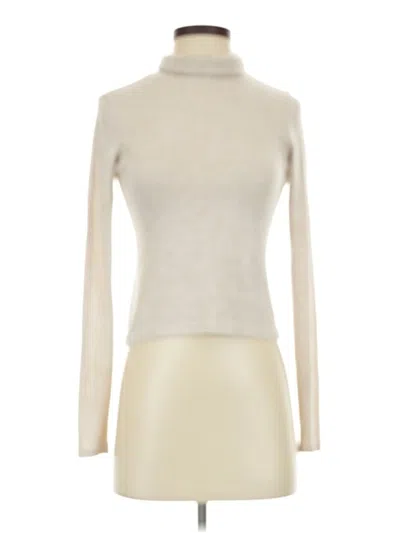 Pre-owned Zara Turtleneck Sweater In White