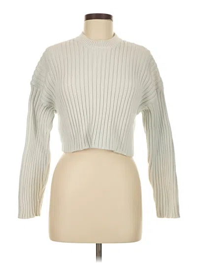 Pre-owned Zara Turtleneck Sweater In White