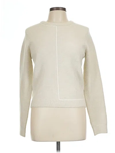 Pre-owned Zara Turtleneck Sweater In White