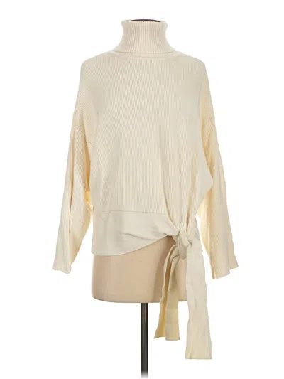 Pre-owned Zara Turtleneck Sweater In White