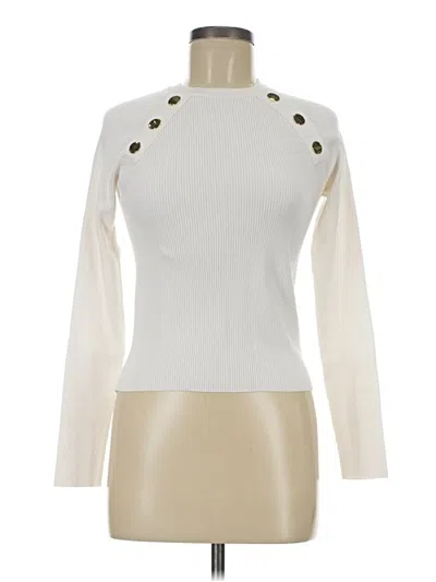 Pre-owned Zara Turtleneck Sweater In White