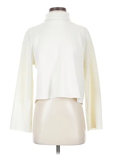 Pre-owned Zara Turtleneck Sweater In White