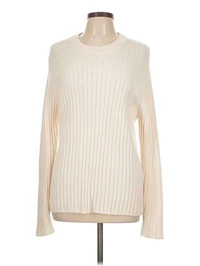 Pre-owned Zara Turtleneck Sweater In White