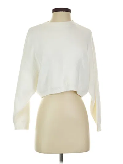 Pre-owned Zara Turtleneck Sweater In White
