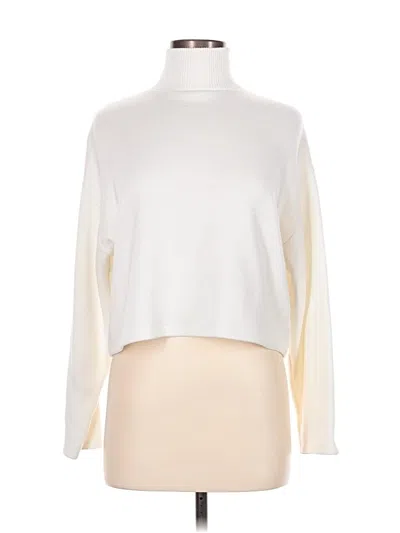 Pre-owned Zara Turtleneck Sweater In White