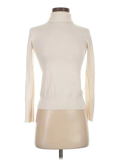 Pre-owned Zara Turtleneck Sweater In White