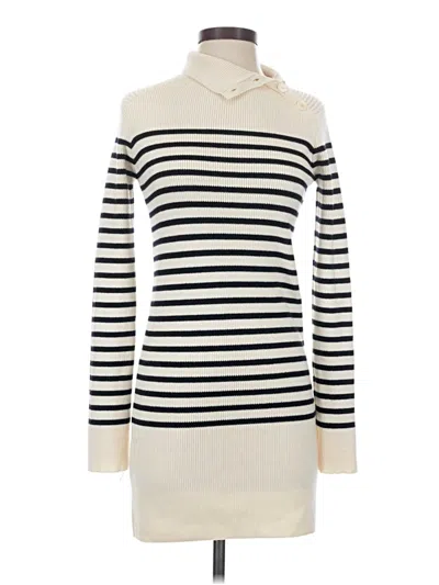 Pre-owned Zara Turtleneck Sweater In White