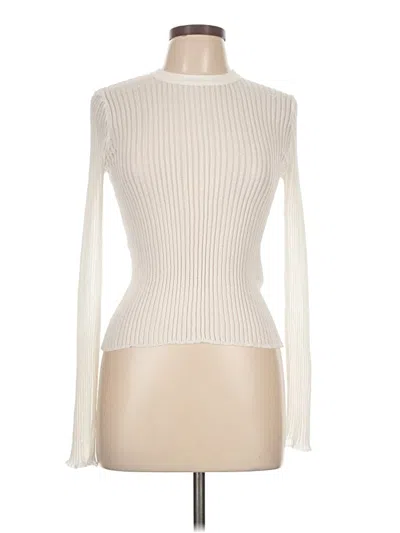 Pre-owned Zara Turtleneck Sweater In White