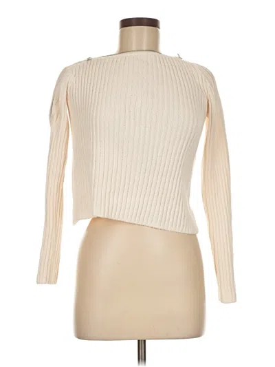 Pre-owned Zara Turtleneck Sweater In White