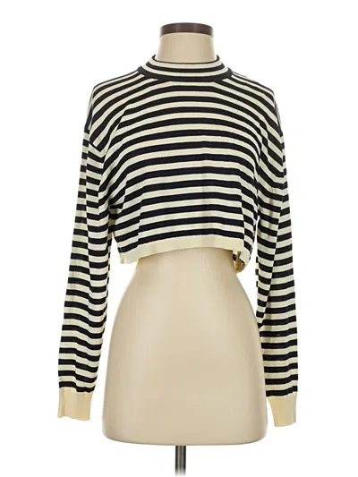 Pre-owned Zara Turtleneck Sweater In White