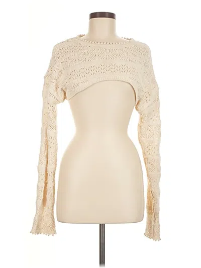 Pre-owned Zara Turtleneck Sweater In White