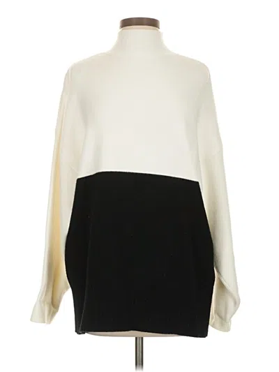 Pre-owned Zara Turtleneck Sweater In White