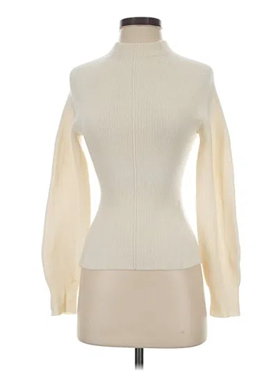Pre-owned Zara Turtleneck Sweater In White