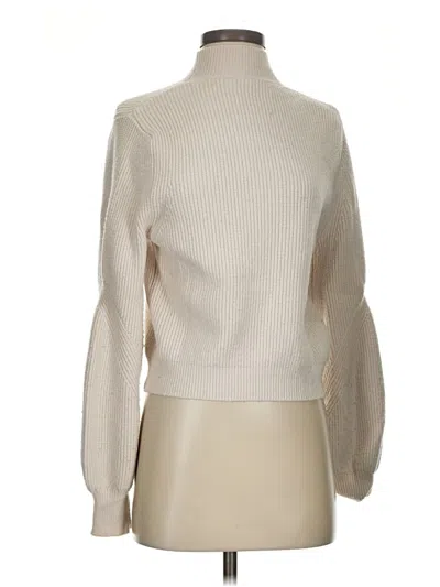 Pre-owned Zara Turtleneck Sweater In White