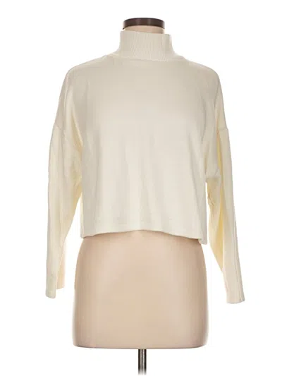 Pre-owned Zara Turtleneck Sweater In White