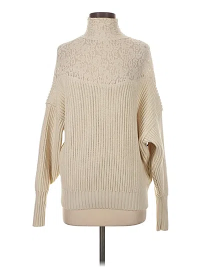 Pre-owned Zara Turtleneck Sweater In White