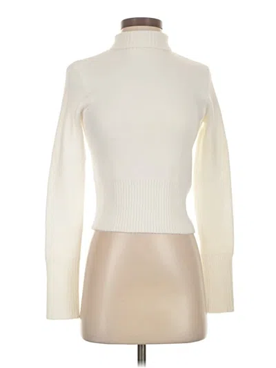 Pre-owned Zara Turtleneck Sweater In White
