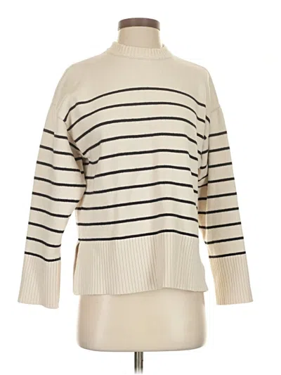 Pre-owned Zara Turtleneck Sweater In White