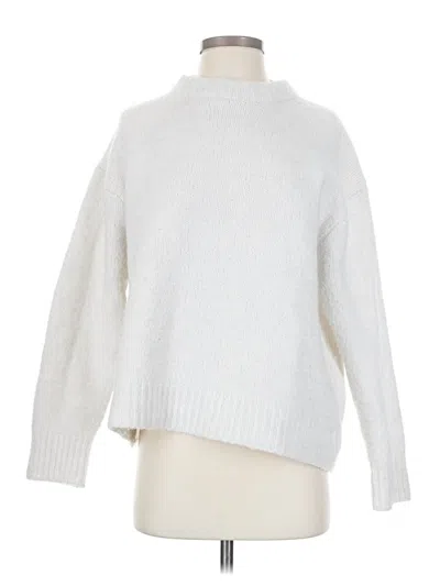 Pre-owned Zara Turtleneck Sweater In White